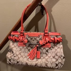 Authentic Coach purse a medium in size